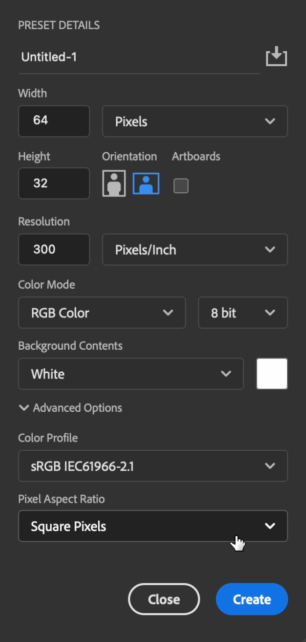 Photoshop Image Size Settings