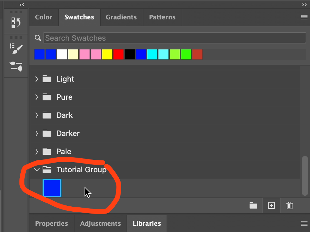 Photoshop Confirmed Colour Swatch Image